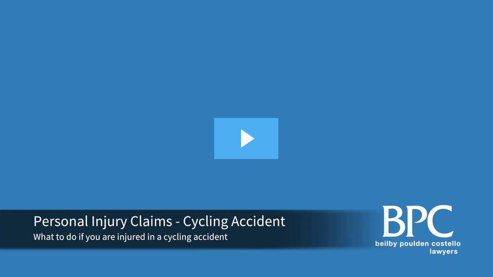 Injured in a Cycling Acciden? Contact BPC Lawyers today.