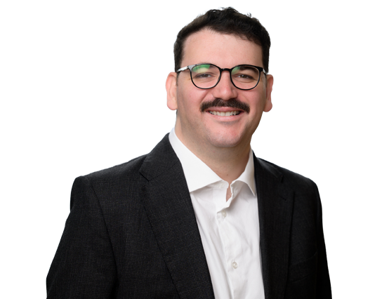 Portrait of David Pink, a legal professional at BPC Lawyers.